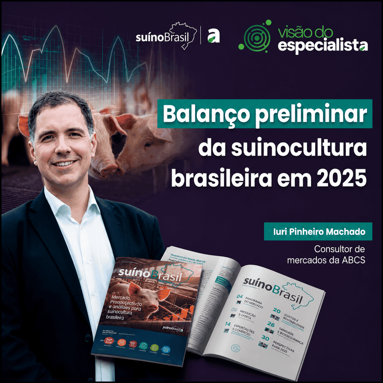 Balanço preliminar da suinocultura brasileira em 2025