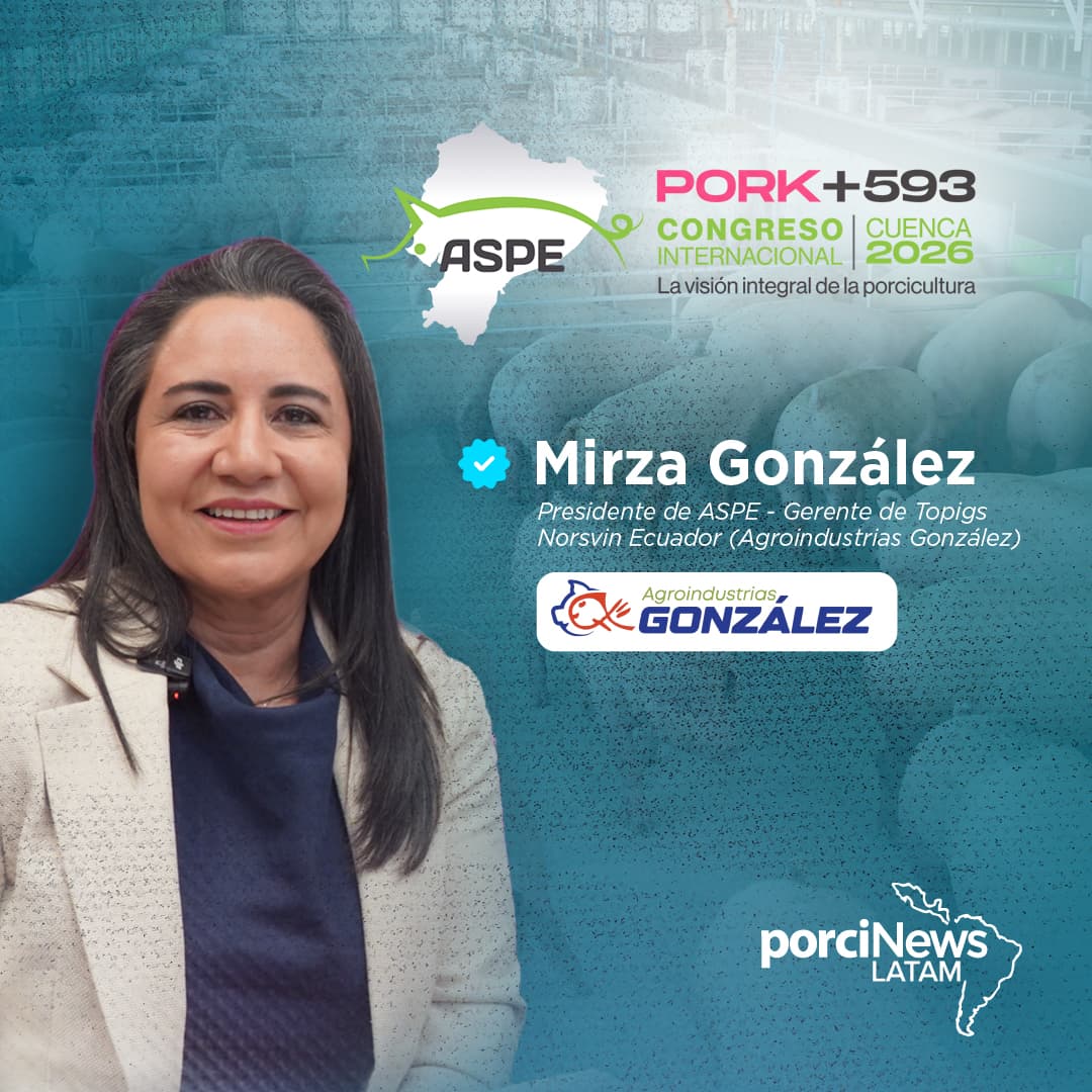 Mirza González, presidenta de ASPE: «No producimos cerdo, producimos alimento para el Ecuador y para el mundo»
